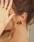 ფოტო #2 პროდუქტის 24K Gold-Plated Fuliwa Climber Stud Earrings