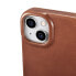 Фото #13 товара Чехол для iPhone 14 Plus из натуральной кожи медленного воска MagSafe CE Oil Wax Premium Leather, коричневый от ICARER
