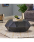 Hammered Metal Polygonal Coffee Table