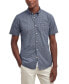 ფოტო #1 პროდუქტის Men's Tailored-Fit Textured Shell-Print Button-Down Shirt