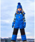 Little Boys Overall Snow Pants Royal Blue - Toddler|Child