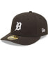 Фото #5 товара Men's Detroit Tigers Black, White Low Profile 59FIFTY Fitted Hat