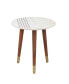 Фото #1 товара Steve Silver Terrace 20.5" Round Solid Wood and Marble Nesting Tables