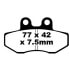 EBC FA Series Organic FA167 Brake Pads