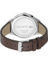 Серебристые мужские наручные часы Lacoste Continental 44 мм 5АТМ - фото #4