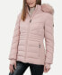 Фото #1 товара Women's Faux-Fur-Trim Hooded Puffer Coat, Created for Macy's