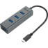 Фото #1 товара I-TEC USB Hub - USB Typ C - Extern - 4 USB-Anschlsse insgesamt - 4 USB 3.0-Anschlsse - Linux, PC, Mac