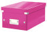 Фото #1 товара Хранилище для DVD дисков Esselte-Leitz Click & Store - 40 шт - розовое - из твердого картона - 206 мм - 325 мм - 147 мм