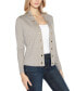 Women's Grommet Detail Cropped Knit Cardigan