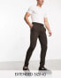 Фото #2 товара ASOS DESIGN super skinny smart trousers in brown