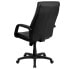 Фото #2 товара High Back Black Leather Executive Swivel Chair With Memory Foam Padding With Arms