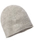 Amicale Cashmere Knit Two-Tone Cashmere Beanie Women's Grey