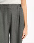 ASOS DESIGN Tall double button trouser in grey