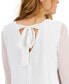 ფოტო #4 პროდუქტის Women's Tie-Back Dotted Dress, Created for Macy's