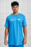 Sportswear Standard issue Short Sleeve Tee Pamuklu Erkek Tişört Mavi