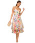 Women's Printed Embroidered Fit & Flare Dress