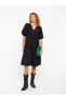 Фото #2 товара Платье LC WAIKIKI XSIDE V-образное с утонченными рукавами-баллонами