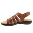 Фото #4 товара Trotters Tiki Laser T2322-215 Womens Brown Leather Slingback Sandals Shoes