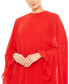 ფოტო #2 პროდუქტის Women's Ieena High Neck Ruffle Hem Cape Mini Dress