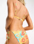 Фото #6 товара Kulani Kinis Full coverage tie side bikini bottom in Rumba Rose floral print