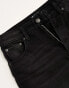 Фото #5 товара ASOS DESIGN high rise relaxed mom jean in black with knee rips