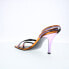 Фото #12 товара Diesel D-Venus Sandals Y03042-P1660-H9380 Womens Orange Heeled Sandals Shoes