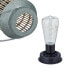 Solarlampe Rattan & Metall