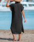Фото #4 товара Women's Selina Buttoned Cover-Up Shirt Dress