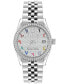 ფოტო #1 პროდუქტის Women's Date Superlative Stainless Steel Bracelet Watch 34mm