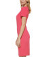 ფოტო #3 პროდუქტის Petite Short-Sleeve Sheath Dress