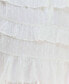 ფოტო #4 პროდუქტის Juniors' V-Neck Clip-Dot Tiered Ruffle-Trim Dress