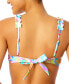 Фото #2 товара Salt & Cove Juniors' Swirl-Print Ruffle-Strap Bikini Top, Created for Macy's