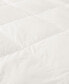 Light Warmth Ultra Soft White Goose Down Feather Fiber Comforter, Full/Queen