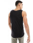 Brave Soul classic vest in black