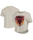 ფოტო #1 პროდუქტის Women's Cream Nebraska Huskers Taylor Animal Print Cropped T-shirt