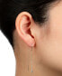 ფოტო #2 პროდუქტის Cubic Zirconia Lightening Bolt Threader Earrings, Created for Macy's