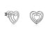 Фото #1 товара Silver heart earrings Bickie 1004019100