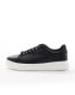 Pull&Bear contrast sole trainer in black and white