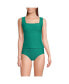 ფოტო #1 პროდუქტის Women's Long Texture Square Neck Tankini Swimsuit Top