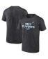 Фото #1 товара Men's Charcoal Detroit Lions 2023 NFL Playoffs Big and Tall T-shirt