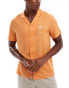 Фото #1 товара Another Influence beach shirt with palm embroidery in apricot