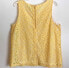 Charter Club Women's Sleeveless Lace Tank Top Daffodil Yellow XL