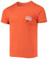 Фото #3 товара Men's Heathered Orange Cleveland Browns Field Goal Pocket Tri-Blend T-shirt
