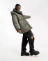 Фото #8 товара Weekday Attila padded parka with utility pockets in grey