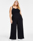 Фото #1 товара Plus Size Sleeveless Jumpsuit, Created for Macy's