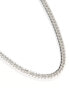 ASOS DESIGN waterproof stainless steel curb chain necklace in silver tone