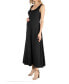 ფოტო #2 პროდუქტის Slim fit A Line Sleeveless Maternity Maxi Dress