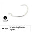 Фото #2 товара Крючок рыболовный FIIISH Black Minnow Krog Premium VMC Texas Hook 4 единицы