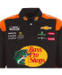 Men's Black Austin Dillon Bass Pro Shops Twill Driver Uniform Full-Snap Jacket