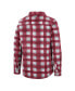 Фото #2 товара Men's Crimson, White Alabama Crimson Tide Ellis Plaid Full-Snap Shirt Jacket
